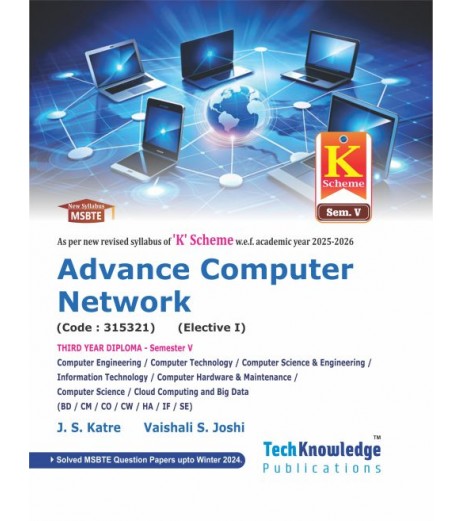 Advance Computer Network MSBTE K-Scheme Sem 5 Computer & IT Engineering | Tech-knowldge Publication